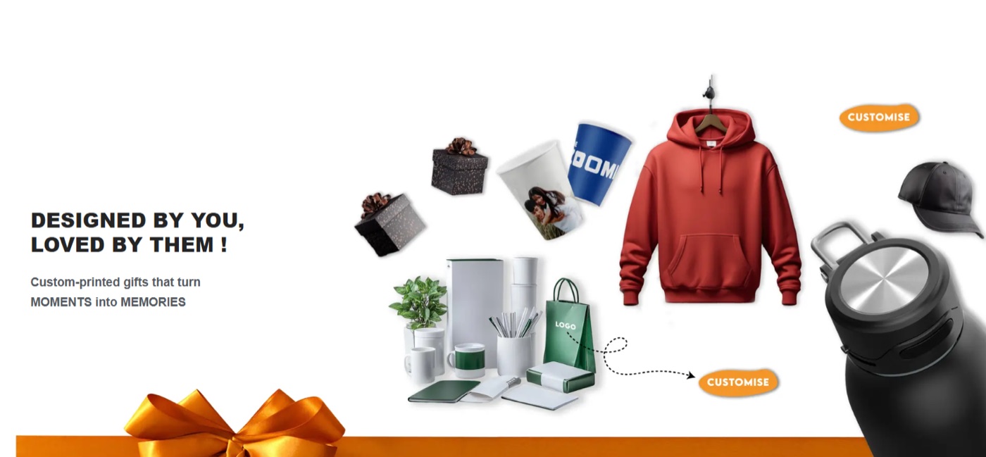 Quapri custom-printed gifts banner